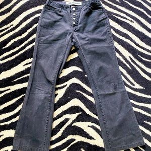 Gap Long and Lean Black Button down Jeans